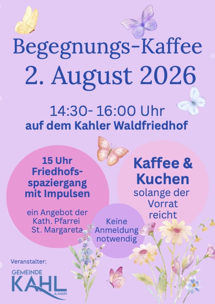 Friedhofsspaziergang im Rahmen des Begegnungs-Kaffees Kahl